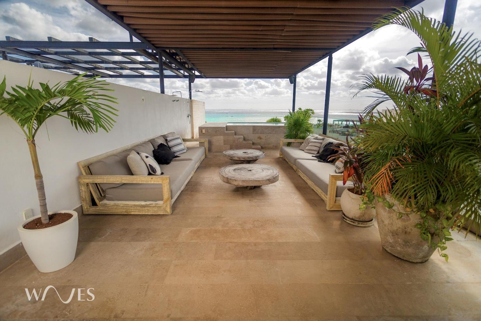 3 Br. Ocean Front Ph With Stunning Views Playa del Carmen