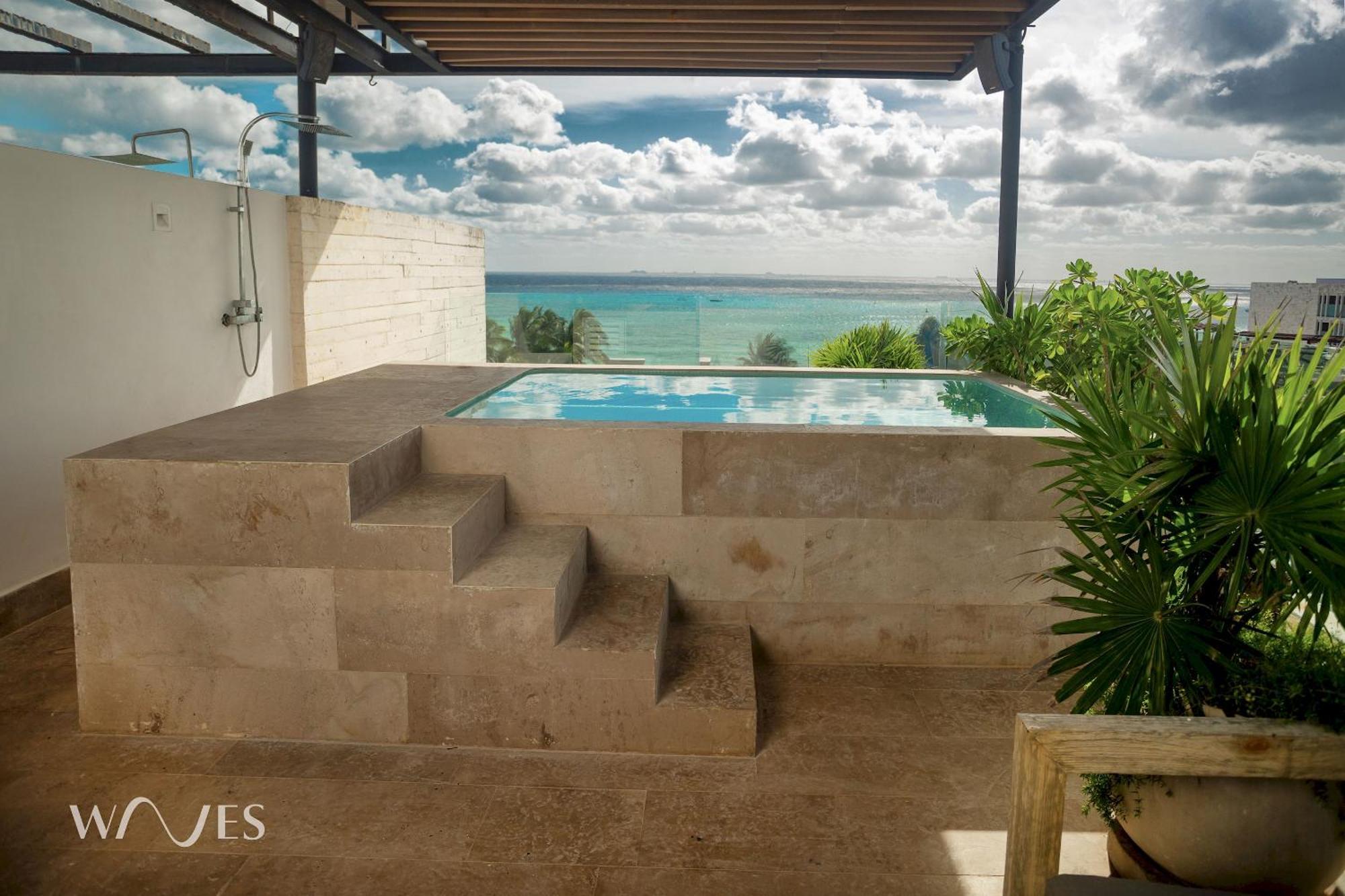 Apartamento 3 Br. Ocean Front Ph With Stunning Views Playa del Carmen